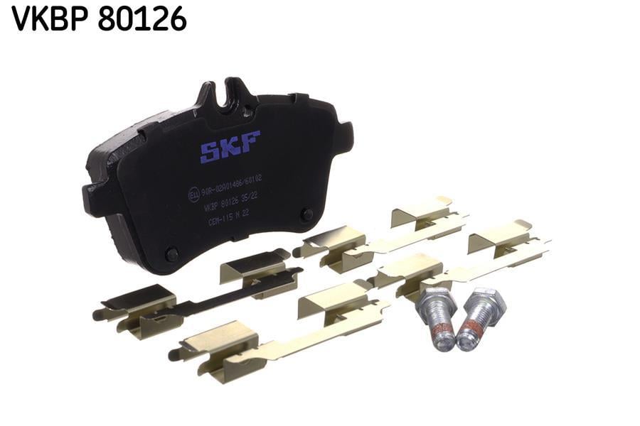 Jeu de 4 plaquettes de frein SKF ref. VKBP 80126
